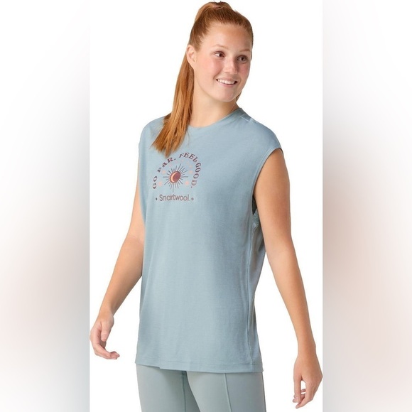 Smartwool Tops - Smartwool Active Muscle Tank 
Lead Blue 
Women's Size XL